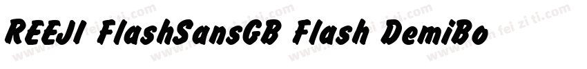 REEJI FlashSansGB Flash DemiBold字体转换